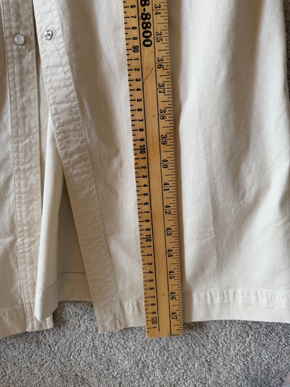 Banana Republic Twill Utility Midi Shirtdress Color: Stone Washed Size M NWT - Picture 12 of 14